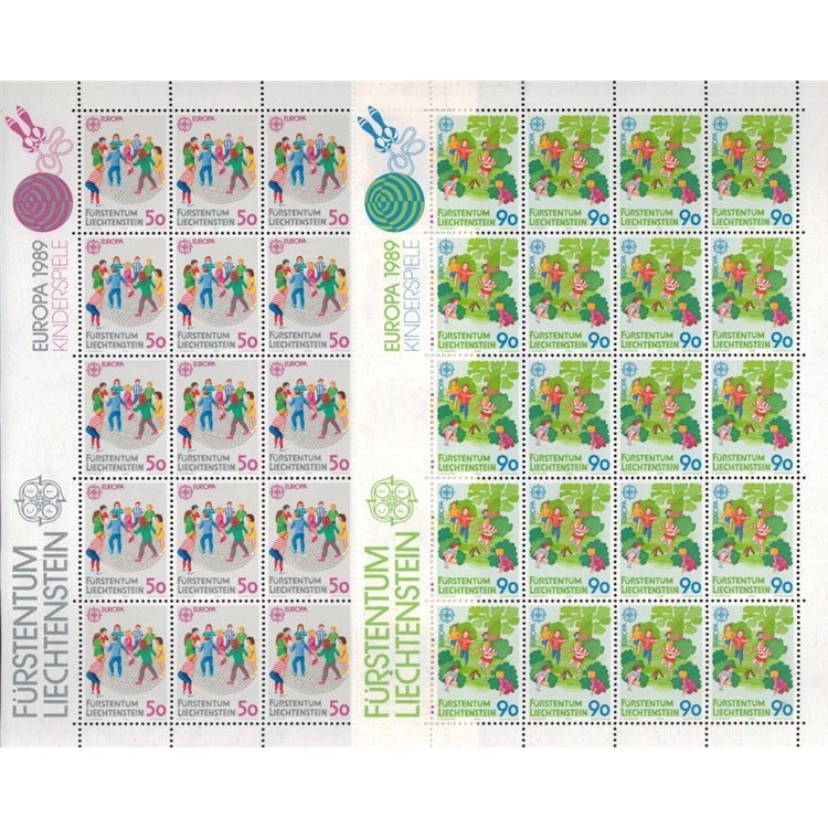 LIECHTENSTEIN 1989 Europa 2 MF MNH**