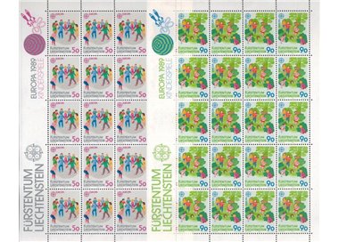 LIECHTENSTEIN 1989 Europe 2 m/s MNH**