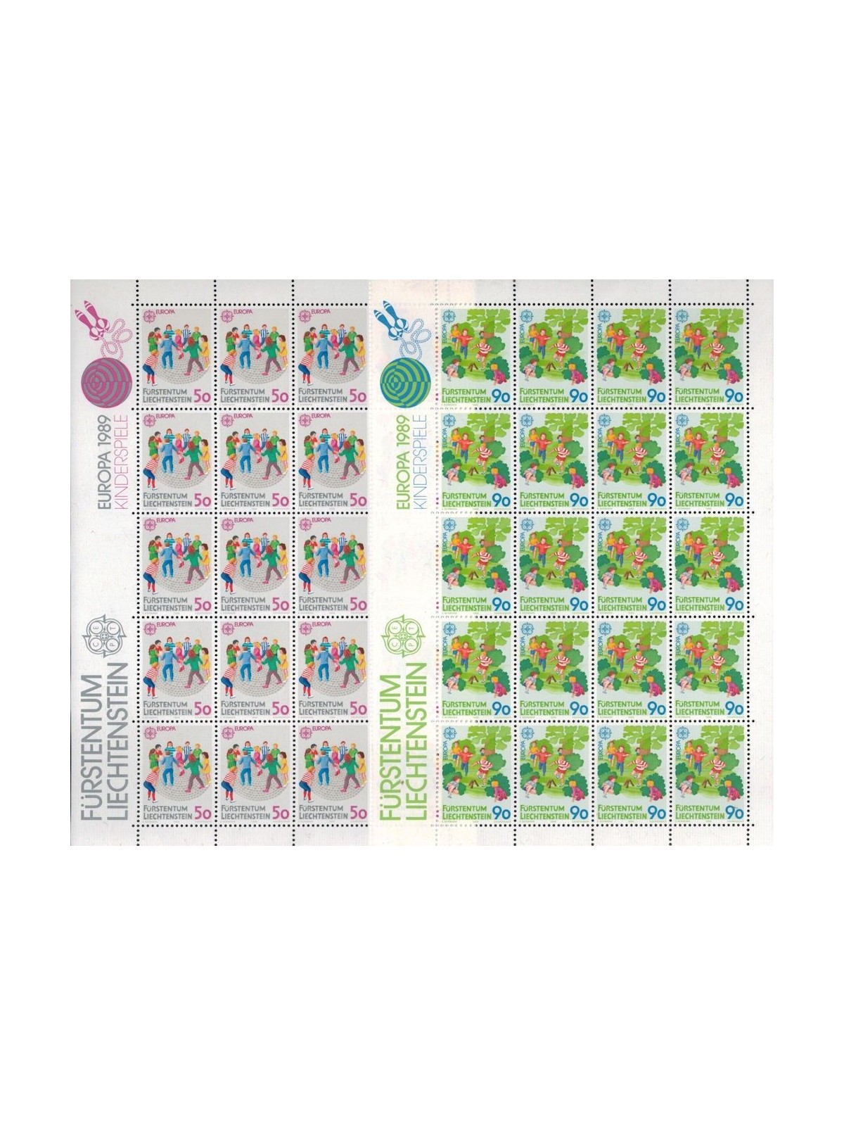 LIECHTENSTEIN 1989 Europe 2 m/s MNH**