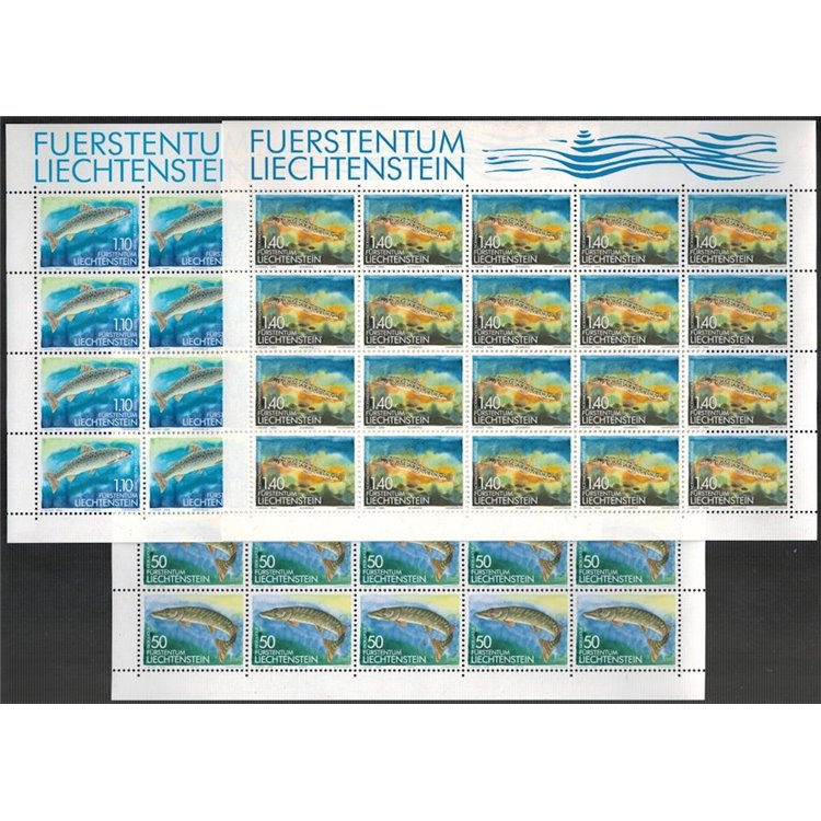 LIECHTENSTEIN 1989 Pisces 3 m/s MNH**