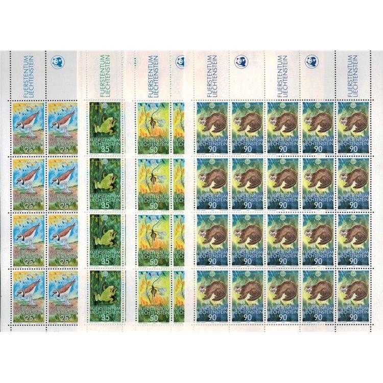 LIECHTENSTEIN 1989 Animals 4 m/s MNH**