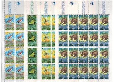 LIECHTENSTEIN 1989 Animali 4 MF MNH**