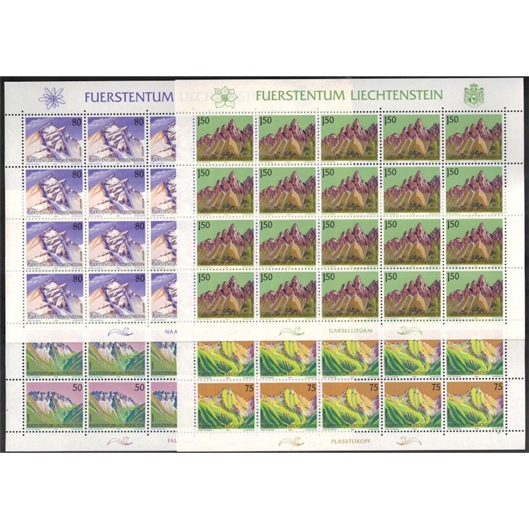 LIECHTENSTEIN 1989 Mountains 4 m/s MNH**