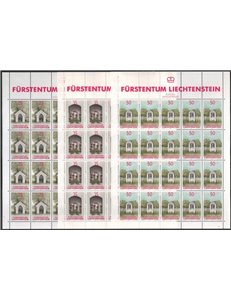LIECHTENSTEIN 1988 Ancient Chapels 3 m/s MNH**