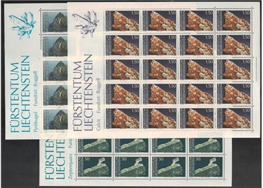LIECHTENSTEIN 1989 Minerals 3 m/s MNH**