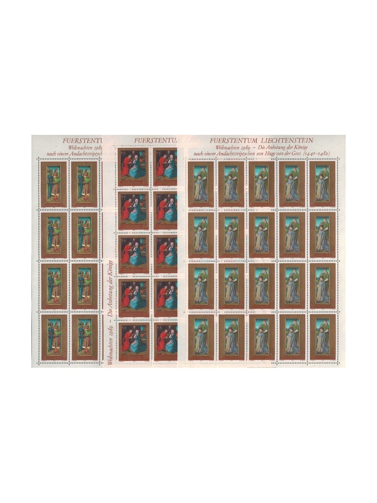 LIECHTENSTEIN 1989 Christmas 3 m/s MNH**