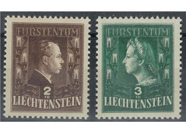 LIECHTENSTEIN 1944 Effigies of the Princes 2v MNH**