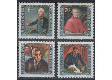 LIECHTENSTEIN 1984 Famous visitors 4v MNH**