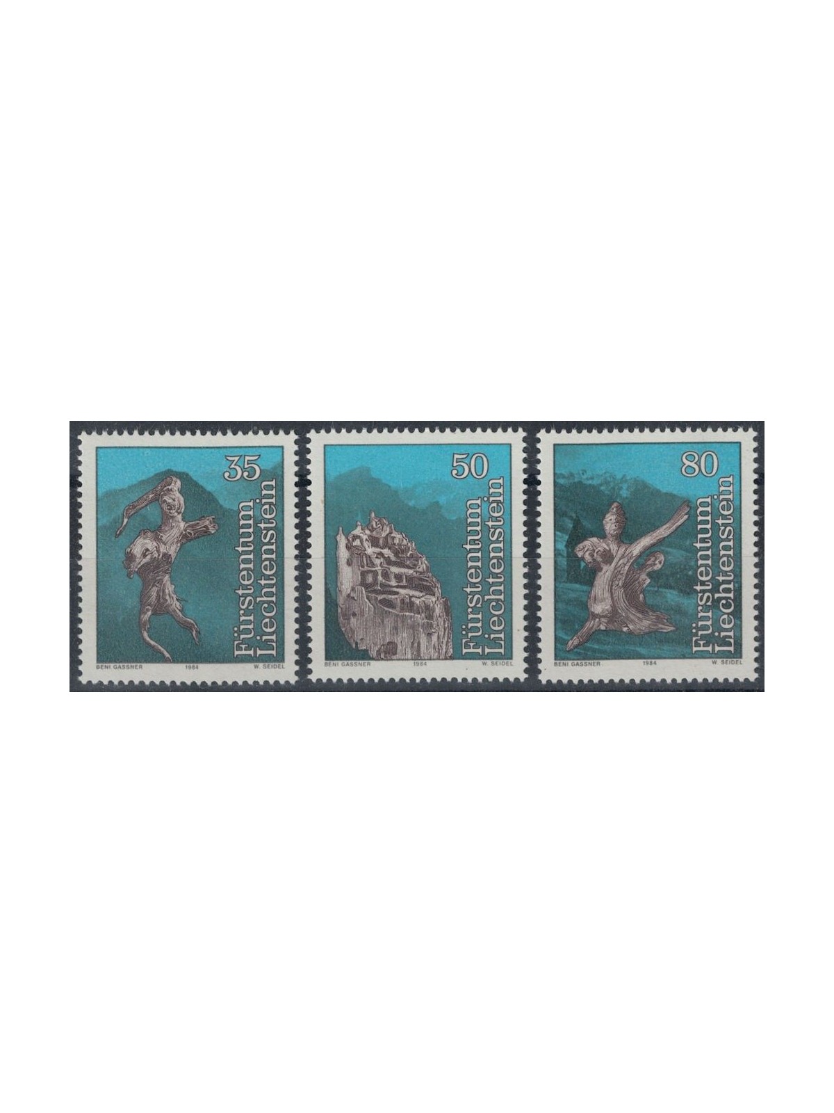 LIECHTENSTEIN 1984 Leggende 3v MNH**