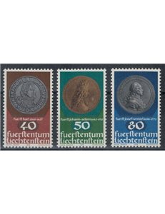 LIECHTENSTEIN 1978 Coins and medals 3v MNH**