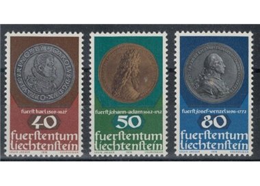 LIECHTENSTEIN 1978 Coins and medals 3v MNH**