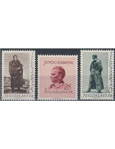 JUGOSLAVIA 1952 Compleanno del Maresciallo Tito 3v MNH**