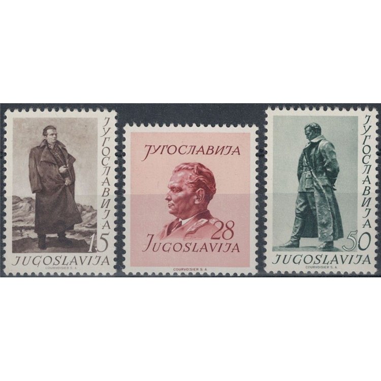 YUGOSLAVIA 1952 Marshal Tito's Birthday 3v MNH**