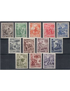 YUGOSLAVIA 1950-51 Industrial Activities 12v MNH**