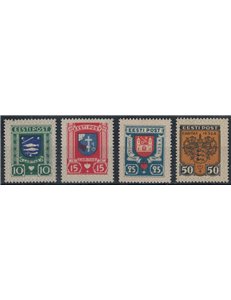 ESTONIA 1936 Stemmi di Città 4v MH*