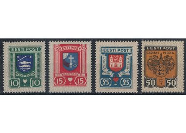 ESTONIA 1936 Stemmi di Città 4v MH*