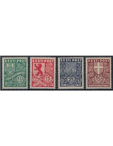 ESTONIA 1939 Stemmi di Province 4v MH*