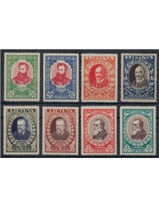 LITHUANIA 1933 Fiftieth anniversary of the Ausra newspaper 8v MNH**