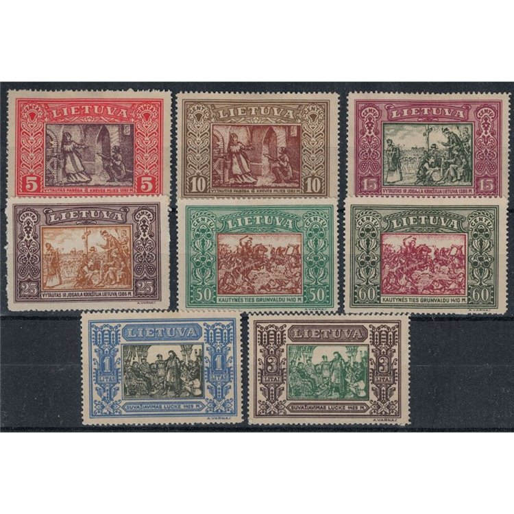 LITHUANIA 1932 Charity, historical subjects 8v MH*