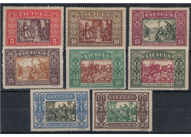 LITUANIA 1932 Beneficenza, soggetti storici 8v MH*