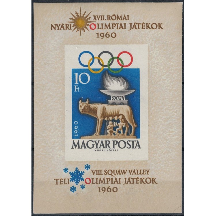 HUNGARY 1960 Summer Olympic Games (imperforate) s/s MNH**