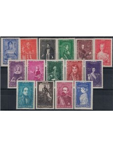 MONACO 1942 Pro opere di beneficenza 15v MNH**