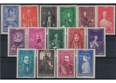 MONACO 1942 Pro Charity Works 15v MNH**