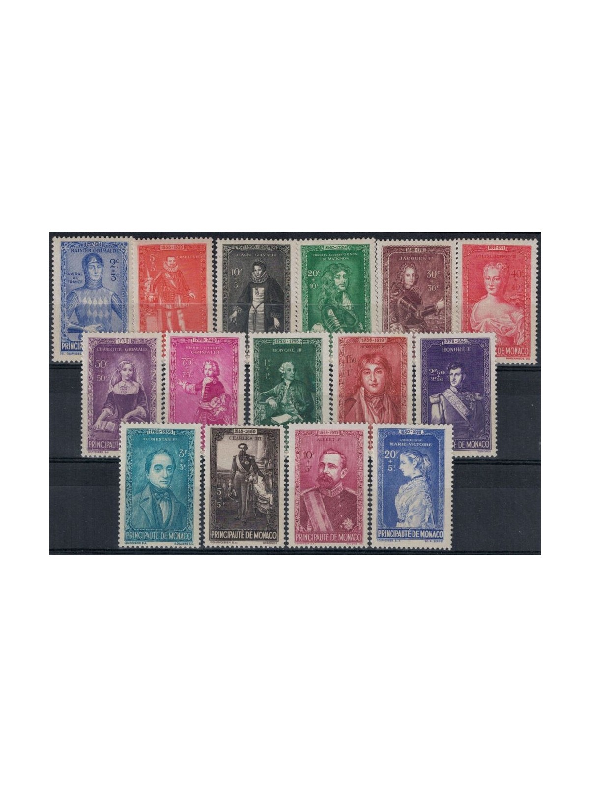 MONACO 1942 Pro Charity Works 15v MNH**