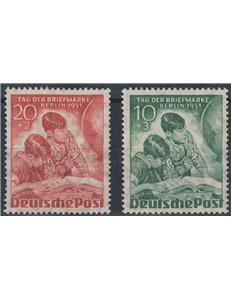 BERLINO 1951 Giornata del francobollo 2v MNH**