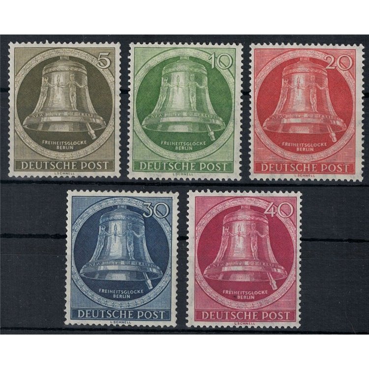 BERLINO 1953 Campana della libertà 5v MH*