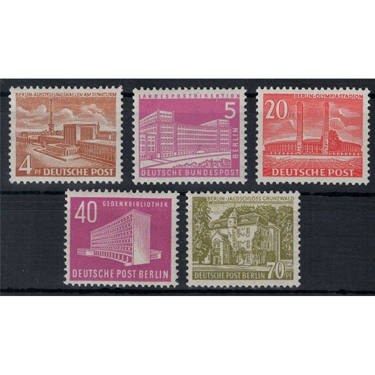 BERLINO 1953-54 Monumenti 5v MH*