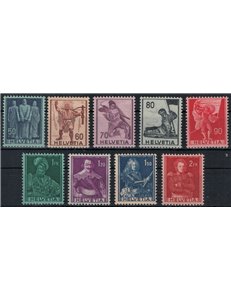 SWITZERLAND 1941 Historical subjects 9v MNH**