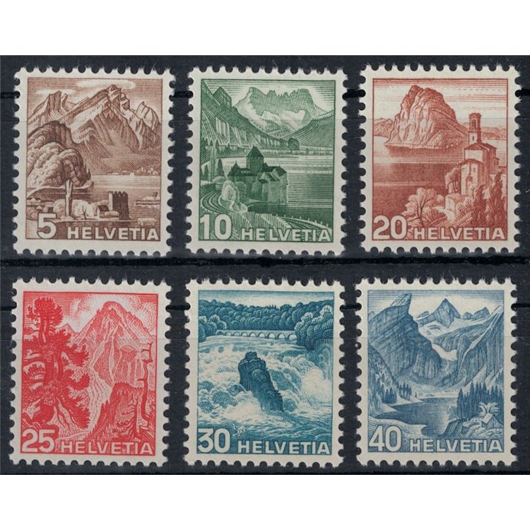 SWITZERLAND 1948 Views 6v MNH**