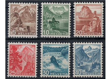SWITZERLAND 1948 Views 6v MNH**