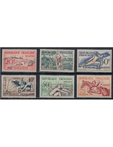 FRANCE 1953 Helsinki Olympics 6v MNH**
