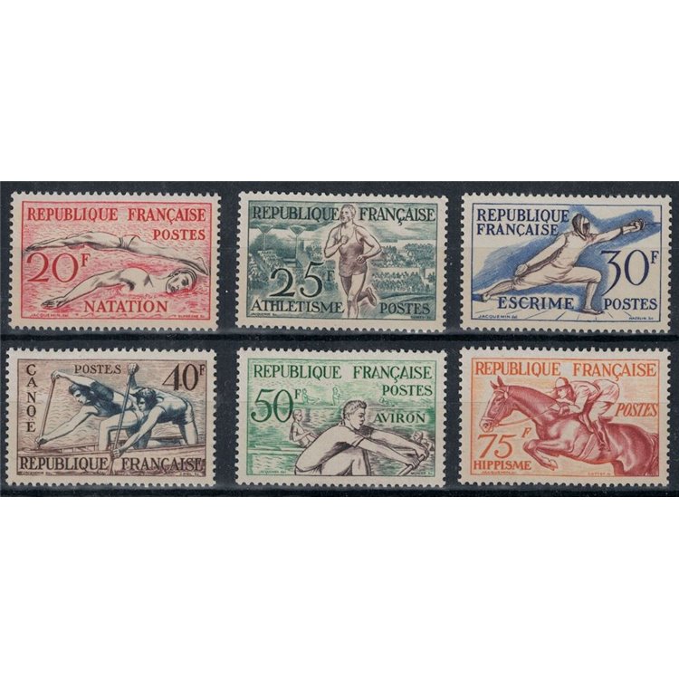 FRANCIA 1953 Olimpiadi di Helsinki 6v MNH**