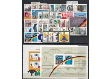 GERMANIA BRD 1990 Annata Completa 43v + 2 BF MNH**