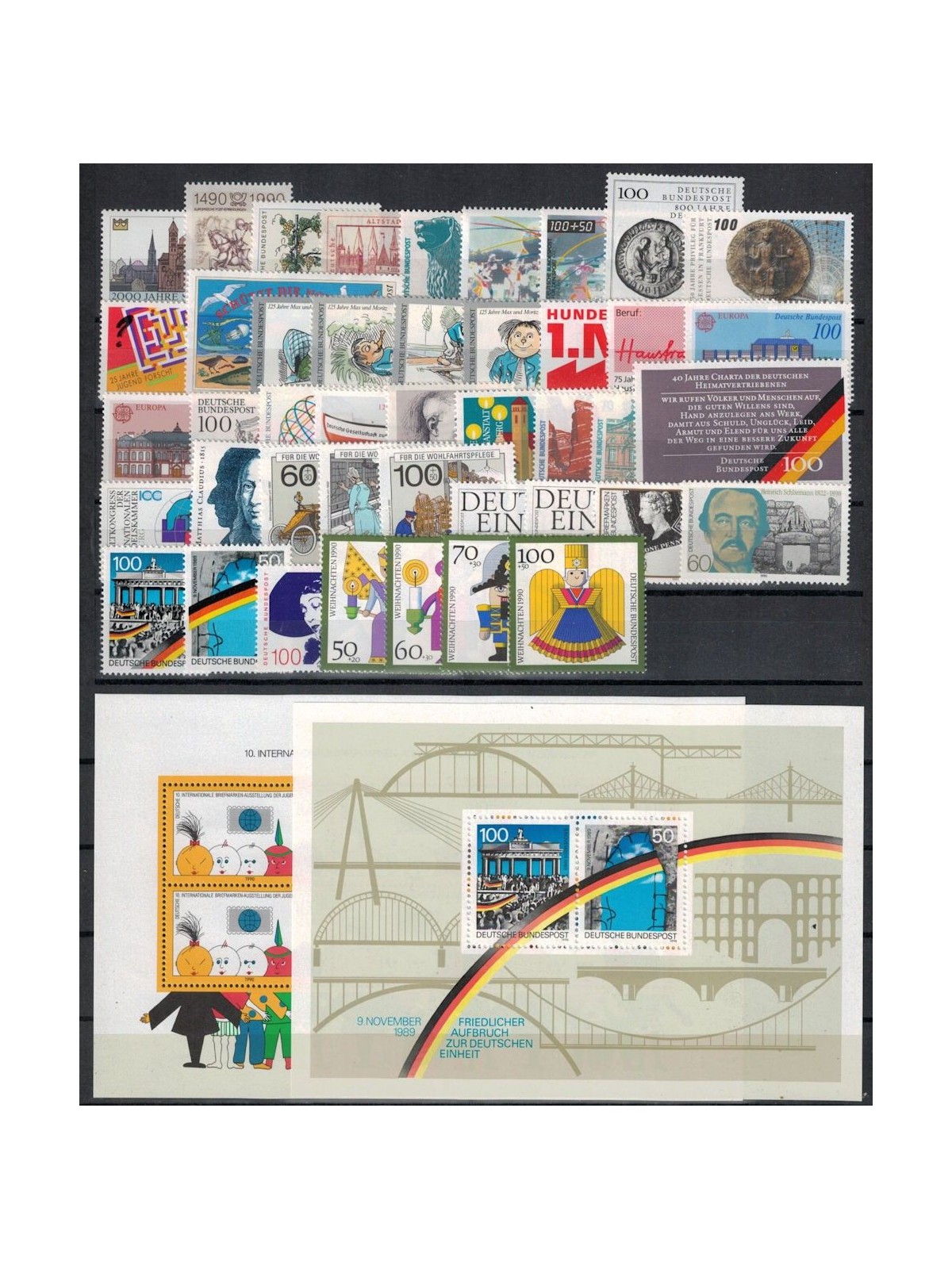 GERMANY BRD 1990 Complete Vintage 43v + 2 s/s MNH**