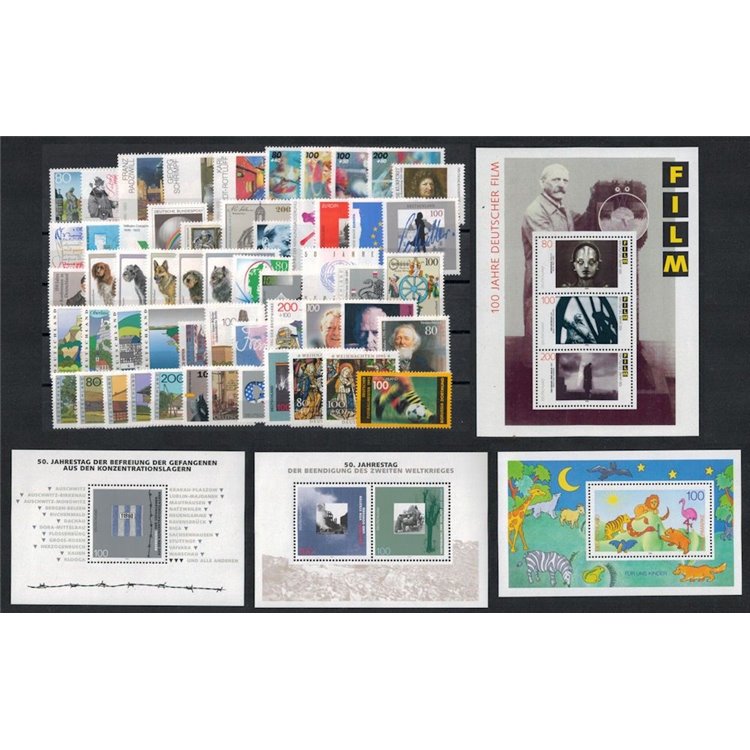 GERMANY BRD 1995 Complete Vintage 55v + 4 s/s MNH**