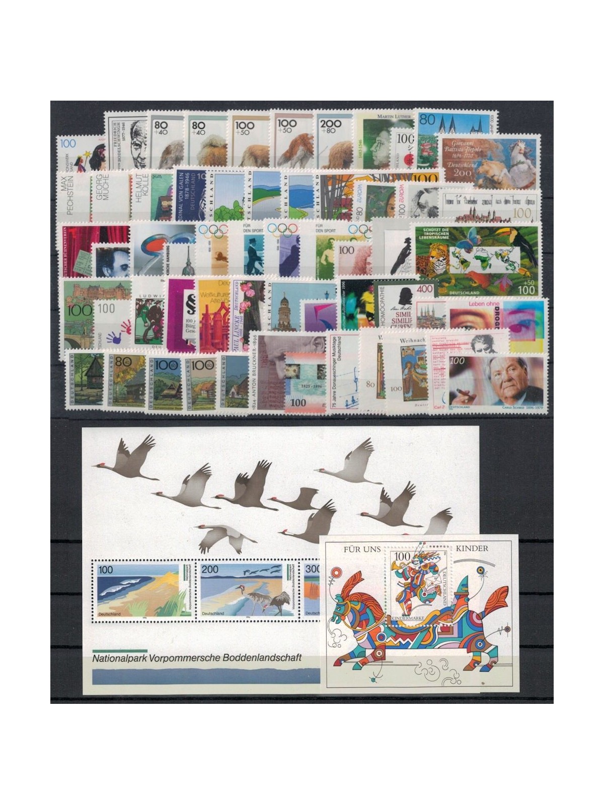 GERMANY BRD 1996 Complete Vintage 57v + 2 s/s MNH**
