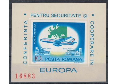 ROMANIA 1977 Conference on Security s/s MNH**