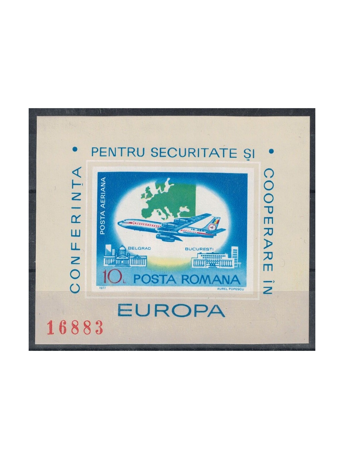 ROMANIA 1977 Conference on Security s/s MNH**