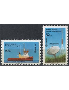CIPRO DEL NORD 1988 Europa 2v MNH**