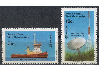 NORTHERN CYPRUS 1988 Europe 2v MNH**