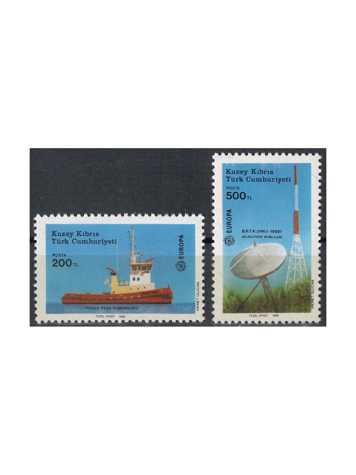 CIPRO DEL NORD 1988 Europa 2v MNH**