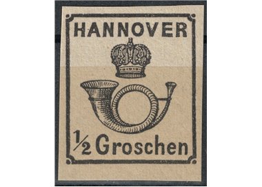 HANNOVER 1859-63 ½g nero MNG