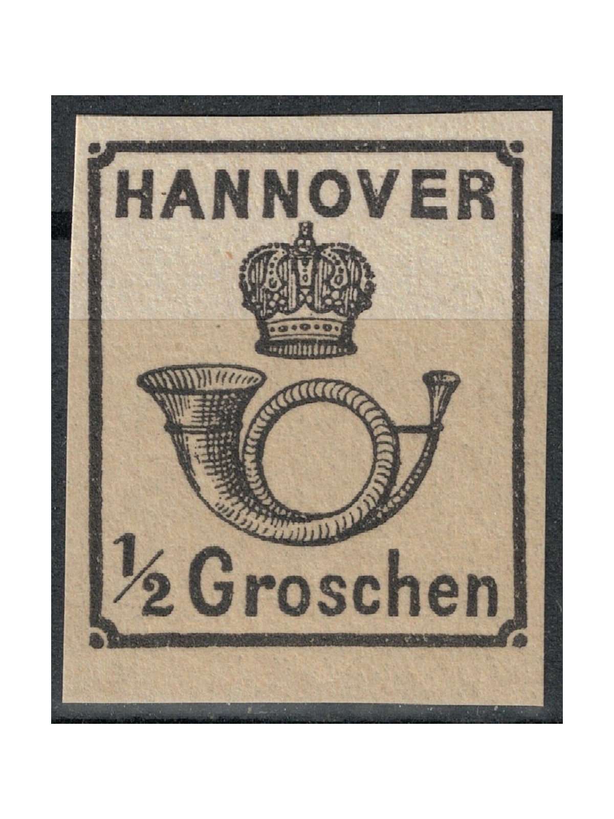 HANNOVER 1859-63 ½g nero MNG