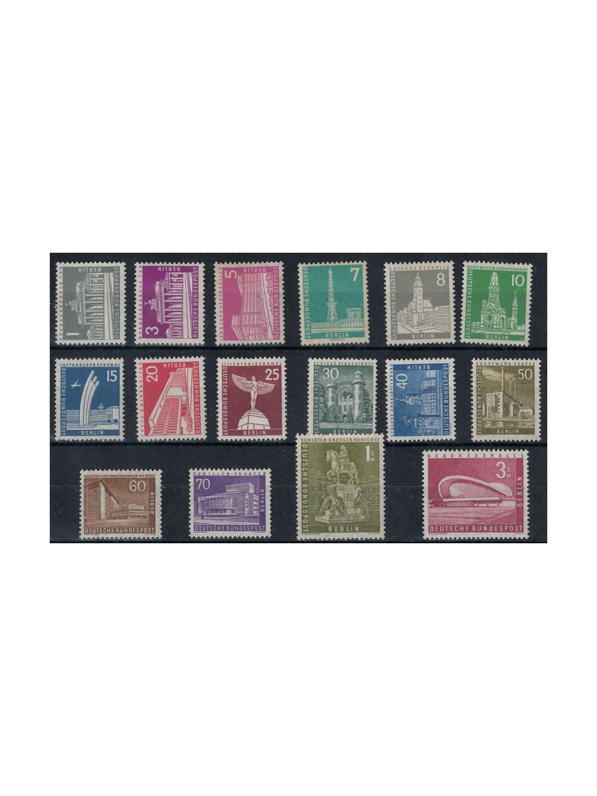 BERLINO 1956-63 Monumenti 16v MNH**