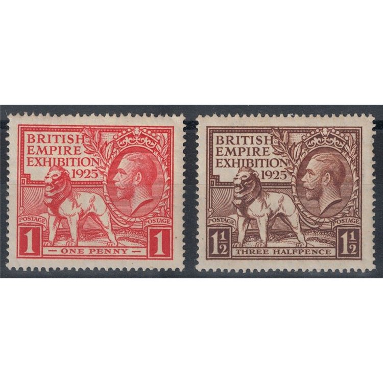 GRAN BRETAGNA 1925 Esposizione Impero Britannico 2v MH*