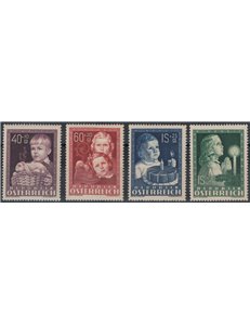 AUSTRIA 1949 Pro works for children 4v MH*